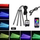 Kit Iluminação Interior Carro Luz Leds Rgb Vw Gm Bmw Audi