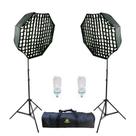 Kit Iluminação Octabox Com Grid Luz Contínua Greika 220V Kit Iluminação Octabox Com Grid Luz Contínua Greika 220V