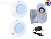 Kit Iluminação Piscina 24m² 2 Superleds +módulo Rgb C Fonte Kit Iluminação Piscina 24m² 2 Superleds +módulo Rgb C Fonte