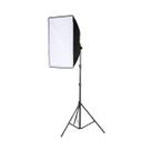 Kit Iluminação Softbox 50x70cm com Lâmpada Bivolt 30W e Tripé Iluminação 1,90m