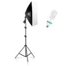 Kit Iluminação Softbox Greika 50x70cm + Tripé 2m + Lamp 220v