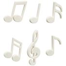 Kit Imãs Geladeira Decorar Enfeite Magnético Notas Musicais