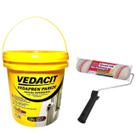 Kit Impermeabilizante Vedapren Parede branco 3,6Kg + Rolo Castor 23cm R334