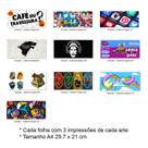 Kit Impressão Sublimática faça você mesmo Artes Diversas Canecas - 10 folhas