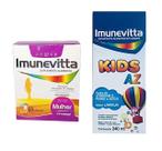 Kit Imunevitta Mulher 60 Caps + Imunevitta Kids 240ml.