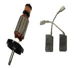 Kit, induzido 127V e par escova de carvão p/esmer. GWS 9-125 Kit, induzido 127V e par escova de carvão p/esmer. GWS 9-125