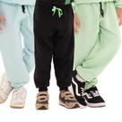 Kit Infantil 5 Calças de Moletom Peluciado bebê Menino Masculino conforto e estilo calças para bebês