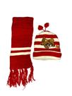 Kit Infantil Bebê Touca Pompom Gorro Cachecol Gola Lã Invern