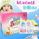 Kit Infantil Bell Baby da Bell Corpus 4 Itens Shampoo Condicionador Hidratante Água Perfumada