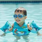 Kit Infantil Boia e Colete SalvaVidas Óculos Natação Criança Praia e Piscina