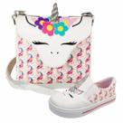 Kit Infantil Bolsa e Tênis Unicórnio, Magicc Kids