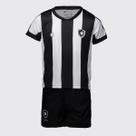 Kit Infantil Botafogo FR Branco e Preto