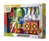 Kit Infantil - Brincando de Ser - Chef - Cozinha Animada - Multikids