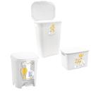 Kit Infantil Cesto 30L, Caixa 18L, Lixeira 6L Branco Kit Infantil Cesto 30L, Caixa 18L, Lixeira 6L Branco