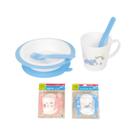 Kit Infantil Com 04pçs Prato Caneca E Talheres - IAL003 Kit Infantil Com 04pçs Prato Caneca E Talheres - IAL003