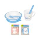 Kit Infantil Com 04pçs Prato Caneca E Talheres - IAL003 Kit Infantil Com 04pçs Prato Caneca E Talheres - IAL003