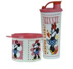 Kit infantil copo com bico e redondinha minie rosa da tupperware Kit infantil copo com bico e redondinha minie rosa da tupperware
