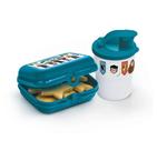 Kit infantil copo com sanduicheira hp casas de hogwarts da tupperware