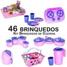 Kit Infantil Cozinha Panela Mercado Copo Prato Air Fryer 46p
