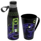 Kit Infantil do Batman de Caneca e Garrafa Abre Fácil Plasútil