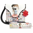 Kit Infantil Feminino Bolsa e Estojo Menina Fotógrafa, Magicc Kit Infantil Feminino Bolsa e Estojo Menina Fotógrafa, Magicc