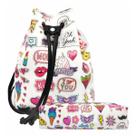 Kit Infantil Feminino Bolsa e Estojo Stickers, Magicc Kit Infantil Feminino Bolsa e Estojo Stickers, Magicc