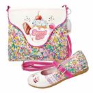 Kit Infantil Feminino Sapatilha e Bolsa Docinhos, Magicc Kids