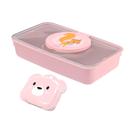 Kit Infantil Ludico Porta Lenços Umedecidos Saboneteira Porta Sabonete Ursinho