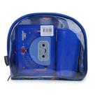 Kit Infantil Masculino Container Kids Lancheira Azul 13050