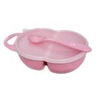 Kit Infantil Papinha Do Bebê 2 Pçs Porta Papinha C/ Divisória / Tampa e Colher Lully Bebê