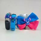 Kit Infantil para Meninas Lillo Stitch com Laço e Relógio Digital-Presente de Natal