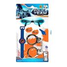 Kit Infantil Police Team Mini Policial Com 6 Acessórios 34cm