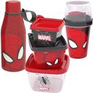 Kit Infantil Porta lanche Escola Passeio Homem Aranha