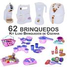 Kit Infantil Prato Copo Potes Mercado Panela de Pressão 62p