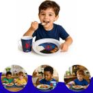Kit Infantil Prato e Caneca 2 Peças com Personagem Colorido para Crianças Pratinho e Copo Kit Infantil Prato e Caneca 2 Peças com Personagem Colorido para Crianças Pratinho e Copo