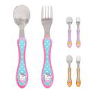 Kit Infantil Talheres Colher E Garfo Buba Leão Girafa Unicornio Animal Fun Kit Infantil Talheres Colher E Garfo Buba Leão Girafa Unicornio Animal Fun