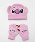 Kit Infantil Touca e Luva Bordado Stitch Disney Tam 4 -56347