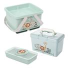 Kit Infantil Trocador de Fraldas Bebe Safari Plasutil Verde 3 Pecas 18711