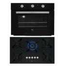 Kit Infinity Fischer: Forno Elétrico Preto e Cooktop 5B