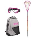 Kit Inicial de Lacrosse STX Exult Rise para Meninas Rosa