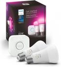 Kit inicial de luz inteligente Philips Hue com ponte e 2 lâmpadas