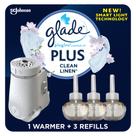 Kit inicial de purificador de ar Glade Plugins Plus Clean Linen Kit inicial de purificador de ar Glade Plugins Plus Clean Linen