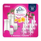 Kit inicial de purificador de ar Glade Plugins Tropical Blossoms