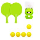 Kit inicial de treinador de tênis de mesa suspenso, conjunto portátil de pás de pingue-pongue para crianças com raquete e bolas, jogo de pongue de porta para pais e filhos para jogos internos e externos