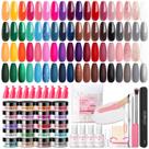 Kit inicial Dip Powder AZUREBEAUTY 170 unidades com 36 cores