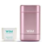 Kit inicial recarregável Deodorant Wild com estojo rosa de 40 ml vegano Kit inicial recarregável Deodorant Wild com estojo rosa de 40 ml vegano