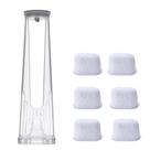 Kit Inicial Suporte para Filtro de Água para Cafeteiras Keurig 2.0 K-Express Essentials K-Supreme (Plus) K-Cafe K-Select K-Elite K-slim, Reservatório de Água com 6 Filtros