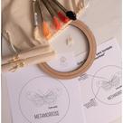 Kit iniciante completo para Bordar Risco desenho e Tutorial Desenho:Borboleta