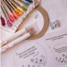 Kit iniciante para aprender bordado livre com risco desenho