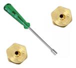 Kit Injetor Converter Gás Cooktop Suggar 2 Bocas + Chave 7mm